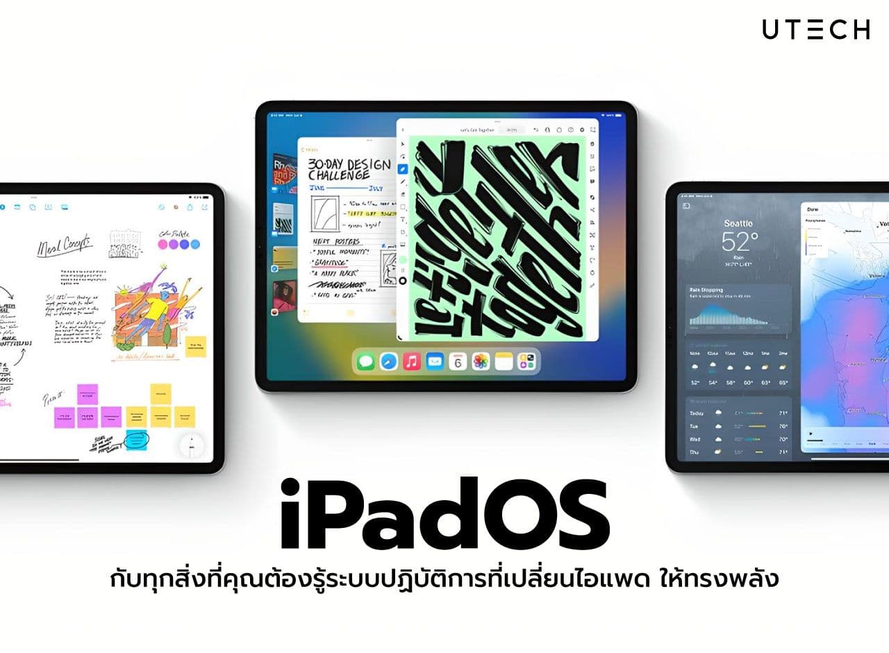 iPadOS กับทุกสิ่งที่คุณต้องรู้ ระบบปฏิบัติการที่เปลี่ยนไอแพดให้ทรงพลัง